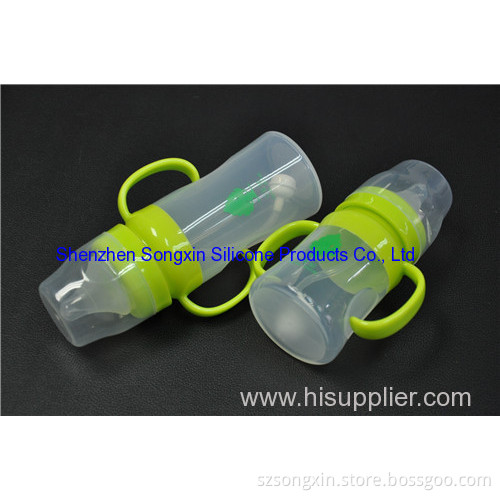 100% Food Grade Non-toxic Silicone Baby Bottle 